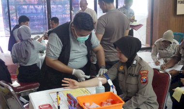 Polresta-Sidoarjo-Gelar-Pemeriksaan-Kesehatan-Berkala-Anggota