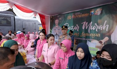 Polres-Lamongan-Gandeng-Disperindag-Gelar-Bazar-Ramadhan-Murah