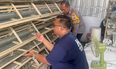 Bhabinkamtibmas-Kedungrejo-Dukung-Ketahanan-Pangan-Lewat-Ternak-Burung-Puyuh