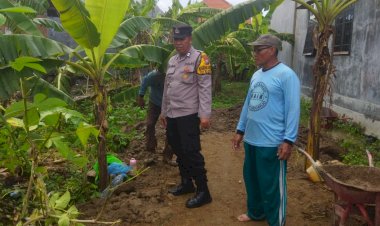 Polsek-Sedati-Genjot-Program-Ketahanan-Pangan,-Bhabinkamtibmas-Aktif-Dampingi-Warga