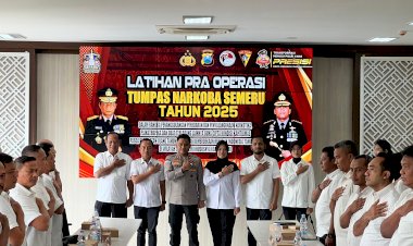 Gelar-Latpraops,-Polresta-Sidoarjo-Matangkan-Operasi-Tumpas-Narkoba-Semeru-2025