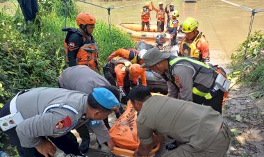 Hari-Kelima-Pencarian,-Korban-Tenggelam-di-Krian-Berhasil-Ditemukan