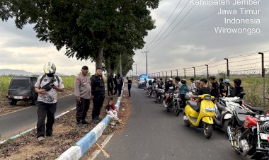 Respons-Cepat-Aduan-110,-Polres-Jember-Amankan-21-Motor-Balap-Liar-di-Akses-Bandara-Notohadinegoro