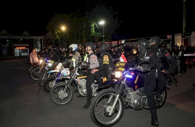 Harkamtibmas : Polrestabes Surabaya All Out Zero Balap Liar dan Gengster