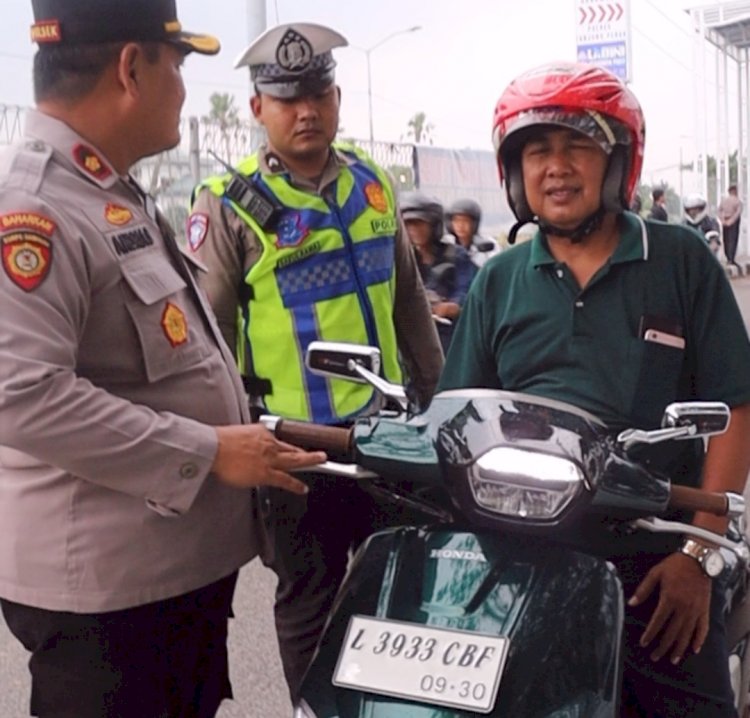 Polres Pelabuhan Tanjung Perak Gelar Razia Kendaraan Cegah Curanmor